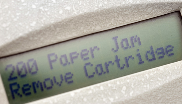Paper jam digital display
